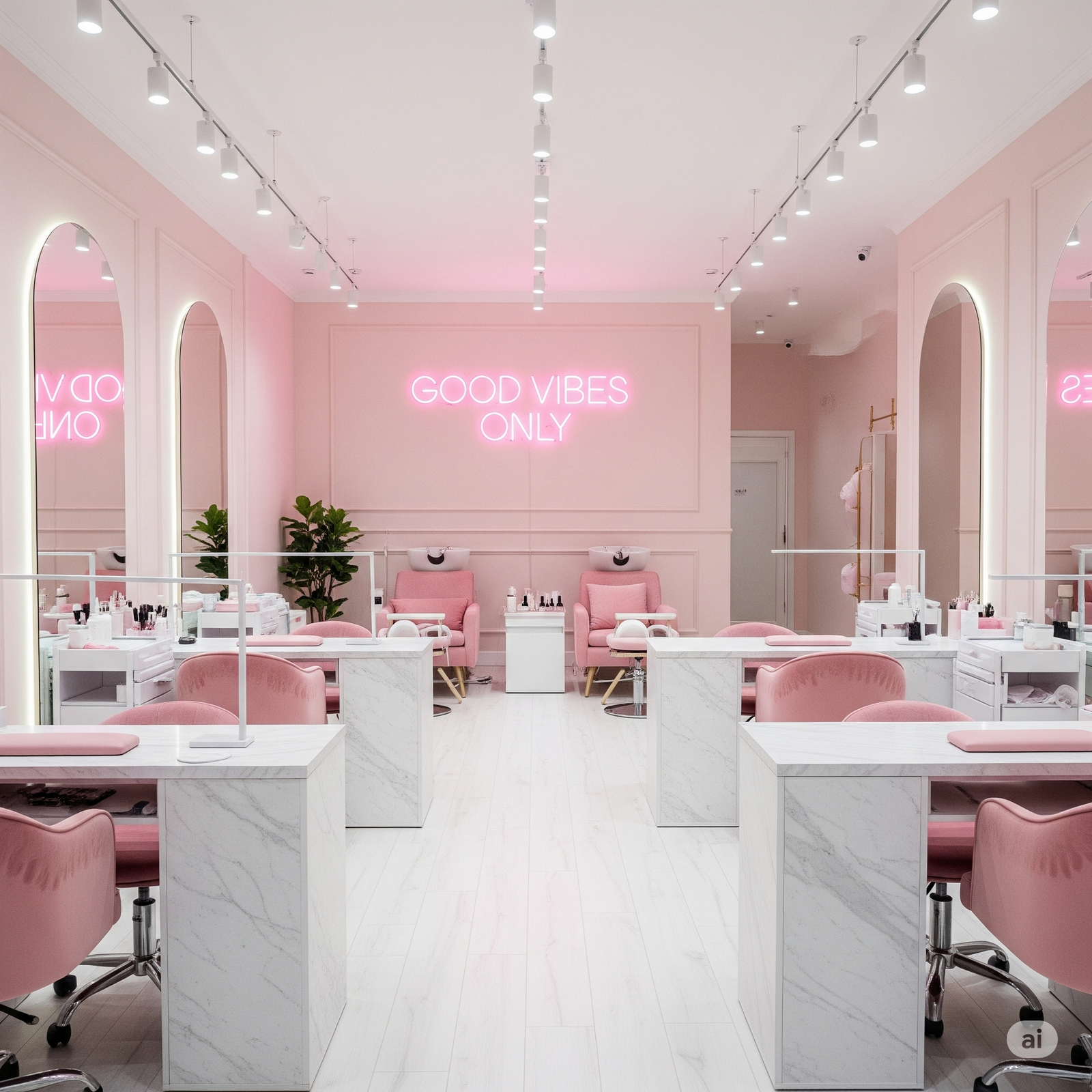 [Imagen de interior del salón de belleza]